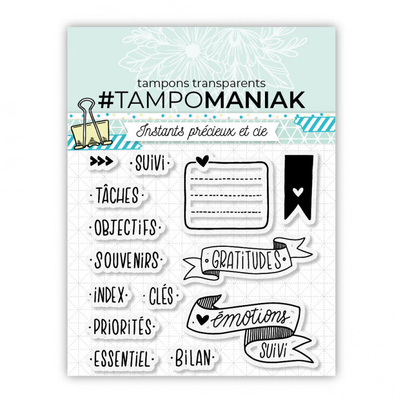 Planche de tampons - Listes - 10x10cm