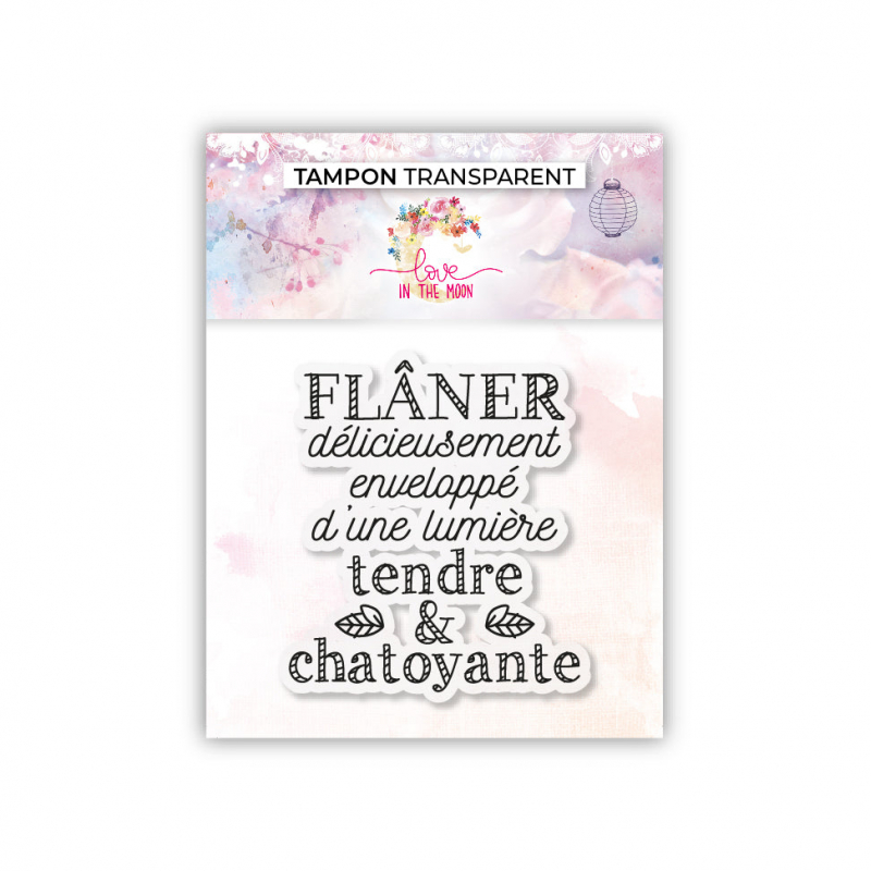 Tampon - Flâner délicieusement - 7,5x7cm