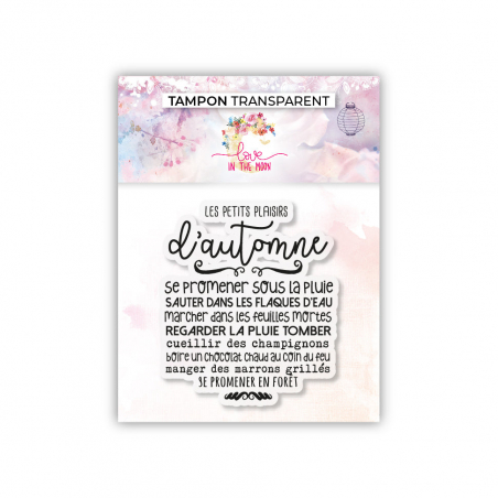 Set de 4 tampons - Les petits plaisirs d'Automne - 7,5x7cm