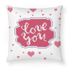 KIT BRODERIE DIAMANT COUSSIN - LOVE YOU