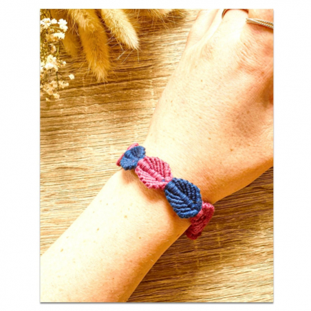 Kit Macramé Bracelet - Jolies Feuilles