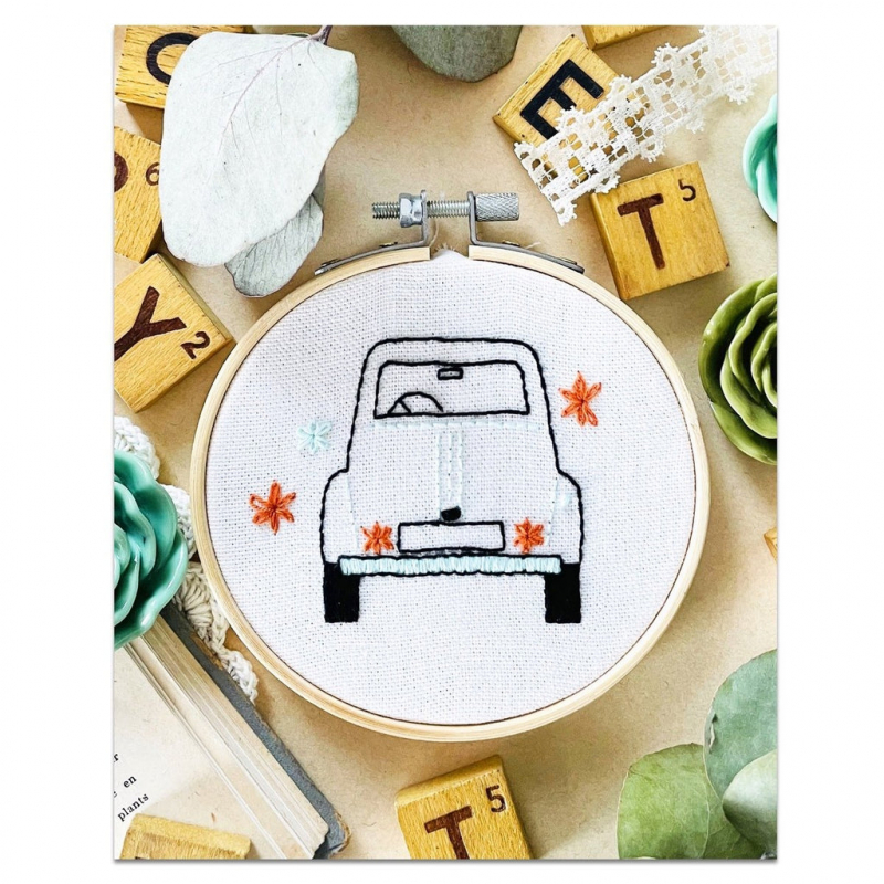 Kit Broderie - 2CV du bonheur