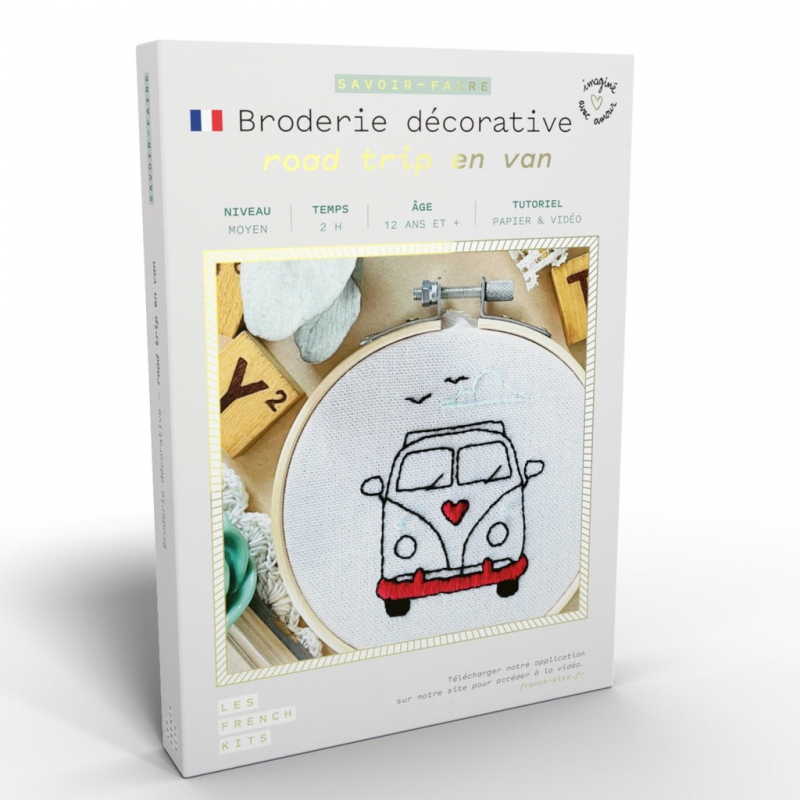 Kit Broderie - Road trip en van