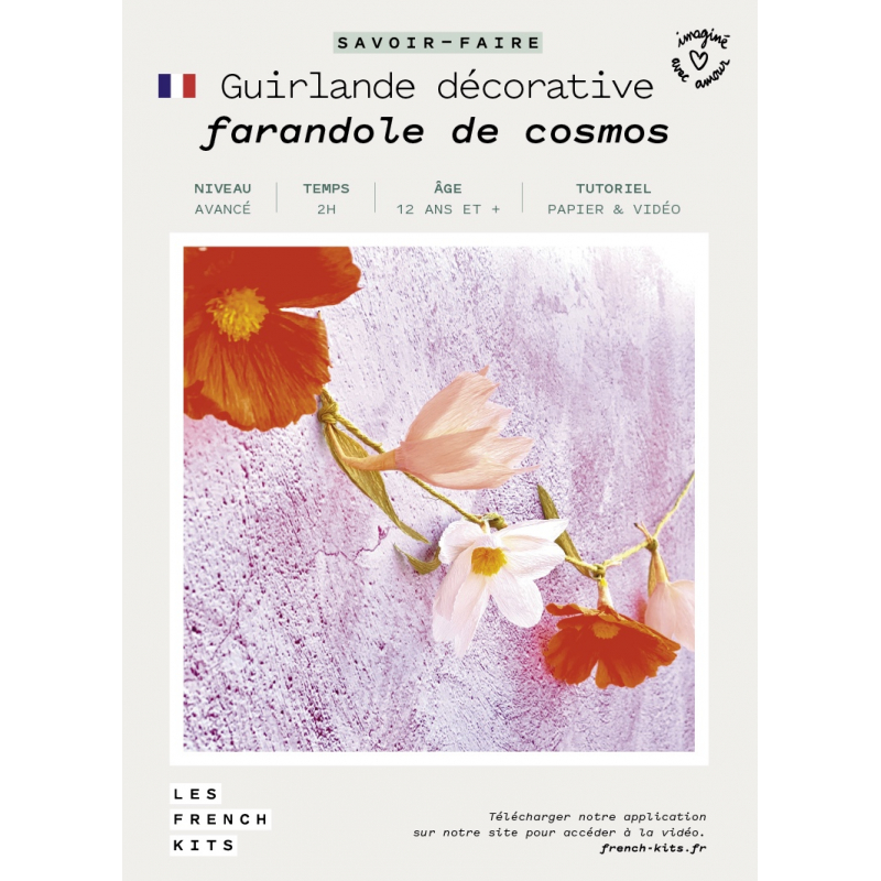 Kit Art Floral "Guirlande décorative" - Farandole de cosmos