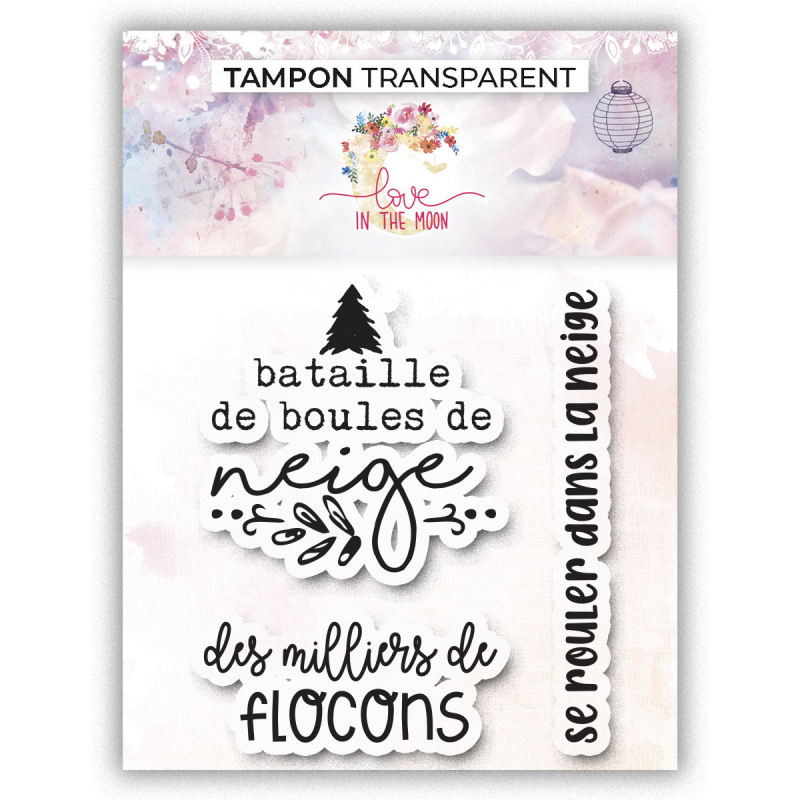 3 tampons - Bataille de boules de neige